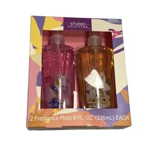 studio selection 2 pack fragrance mists 8 oz each sweetpea garden & warm vanilla